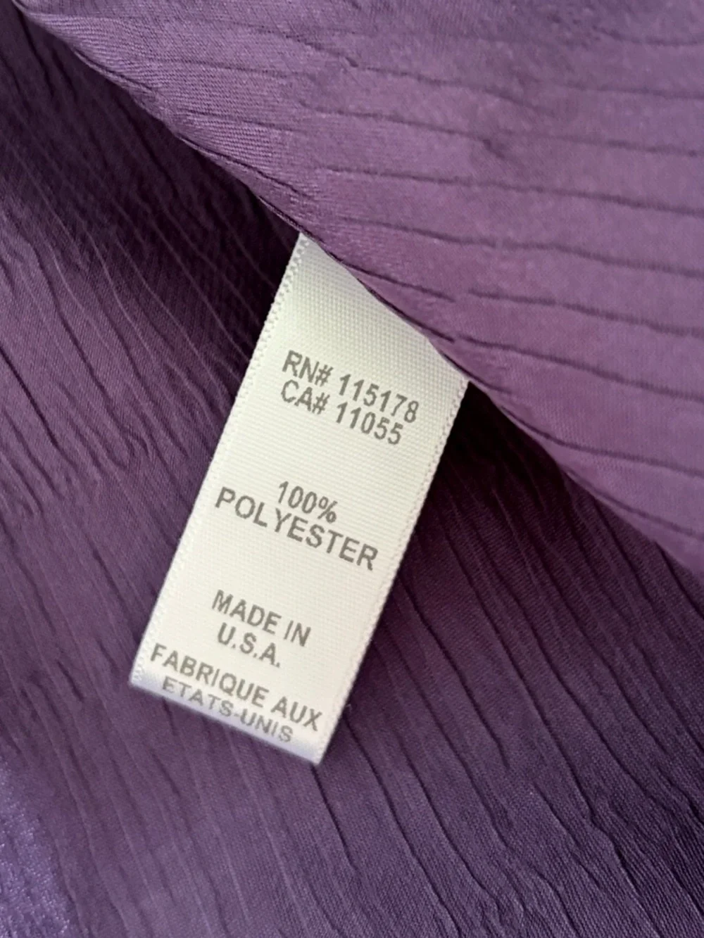 Komarov Part Dress Midi 3/4 Sleeve Charmeuse Dress Purple Green size Small - Picture 9 of 16